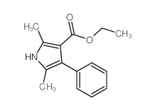 1H-Pyrrole-3-carboxylicacid, 2,5-dimethyl-4-phenyl-, ethyl ester Structure