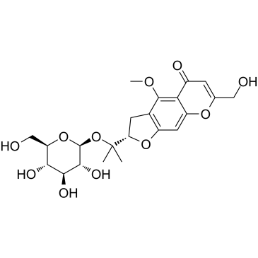 Cimifugin 4'-O-beta-D-glucopyranoside Structure