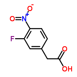 2-(3-氟-4-硝基苯基)乙酸结构式