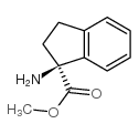 1H-Indene-1-carboxylicacid,1-amino-2,3-dihydro-,methylester,(S)-(9CI) Structure