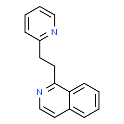 (beta-(2-pyridyl)ethyl)isoquinoline结构式