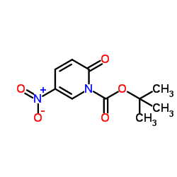 tert-Butyl 5-nitro-2-oxopyridine-1(2H)-carboxylate结构式