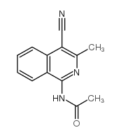 1-Acetamido-4-cyano-3-methylisoquinoline结构式