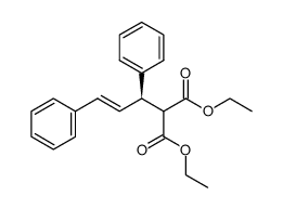 diethyl 2-[(1R,2E)-1,3-diphenyl-2-propen-1-yl]malonate结构式