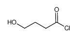 Butanoyl chloride, 4-hydroxy- structure