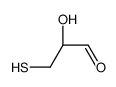 (2S)-2-hydroxy-3-sulfanylpropanal结构式