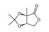 (-)-(2R,3R)-2,3-O-isopropylidene-2-C-methyl-D-erythrono-1,4-lactone Structure