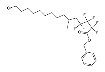 15-Chloro-2,2,3,3,4,4-hexafluoro-6-iodo-pentadecanoic acid benzyl ester Structure