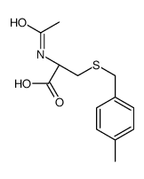 (2R)-2-acetamido-3-[(4-methylphenyl)methylsulfanyl]propanoic acid Structure