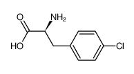 (S)-2-氨基-3-(4-氯苯基)丙酸结构式