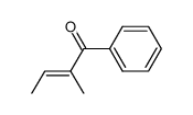 (E)-2-methyl-1-phenyl-2-buten-1-one结构式