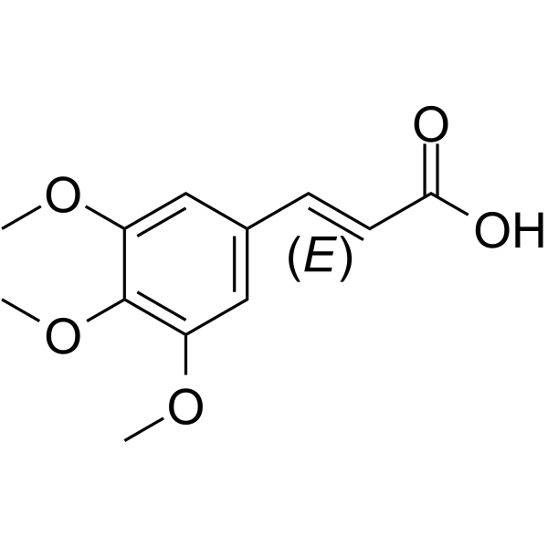 3,4,5-Trimethoxy-trans-cinnamic acid Structure