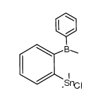 1-[methyl(phenyl)boryl]-2-(chlorodimethylstannyl)benzene结构式