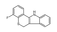 4-fluoro-6,11-dihydrothiochromeno[4,3-b]indole结构式
