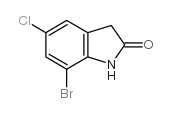7-溴-5-氯吲哚啉-2-酮结构式