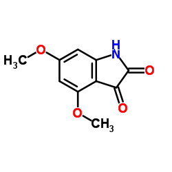 4,6-二甲氧基-2,3-二氧代吲哚啉结构式