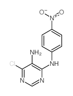 4,5-Pyrimidinediamine,6-chloro-N4-(4-nitrophenyl)- Structure