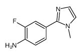 2-fluoro-4-(1-methylimidazol-2-yl)aniline Structure