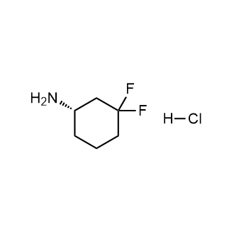 (1S)-3,3-Difluorocyclohexanamine hydrochloride Structure