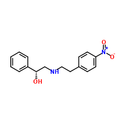 (alphaR)-alpha-[[[2-(4-硝基苯基)乙基]氨基]甲基]苯甲醇结构式