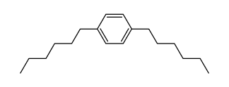1,4-di(n-hexyl)benzene Structure