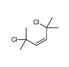 (E)-2,5-dichloro-2,5-dimethyl-hex-3-ene结构式