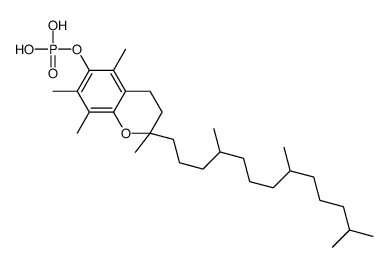 [2,5,7,8-tetramethyl-2-(4,8,12-trimethyltridecyl)-3,4-dihydrochromen-6-yl] dihydrogen phosphate Structure