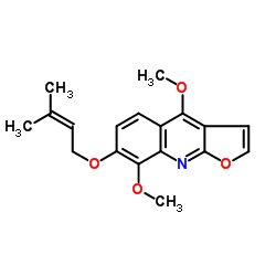 7-异戊烯氧基-GAMMA-花椒碱结构式