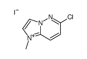 6-chloro-1-methylimidazo[1,2-b]pyridazin-4-ium,iodide Structure