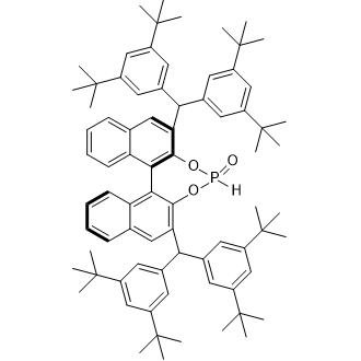(R)-2,6-二(双(3,5-二叔丁基苯基)甲基)二萘[2,1-d:1',2'-f][1,3,2]二氧磷庚4-氧化物结构式