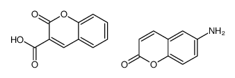 6-Aminocoumarin coumarin-3-carboxylic acid salt Structure