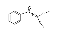 N-Benzoyliminodithiokohlensaeuredimethylester结构式