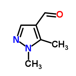 1-甲基-5-甲基吡唑-4-甲醛结构式