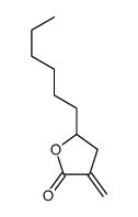 5-hexyl-3-methylideneoxolan-2-one Structure