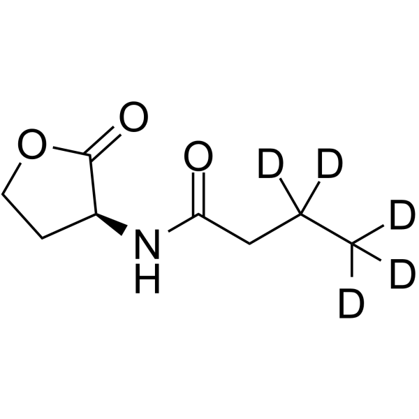 N-butyryl-L-Homoserine lactone-d5结构式
