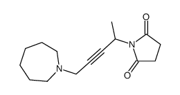 1-[5-(azepan-1-yl)pent-3-yn-2-yl]pyrrolidine-2,5-dione Structure