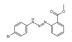 2-[3-(4-bromo-phenyl)-triazenyl]-benzoic acid methyl ester结构式