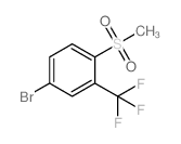 4-溴-1-(甲基磺酰基)-2-(三氟甲基)苯结构式