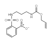 [3-(2-硝基苯磺酰氨基)丙基]氨基甲酸烯丙酯结构式