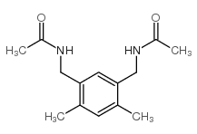 2,4-双(乙酰氨基甲基)-1,5-二甲基苯结构式