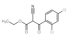 2-cyano-3-(2,4-dichloro-phenyl)-3-oxo-propionic acid ethyl ester structure