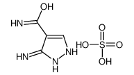 3-AMINO-4-CARBOXAMIDOPYRAZOLIUM HYDROGEN SULFATE Structure