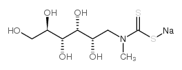 N-METHYL-D-GLUCAMINE DITHIOCARBAMATE, SODIUM SALT MONOHYDRATE结构式