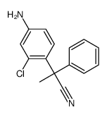 2-(4-amino-2-chlorophenyl)-2-phenylpropanenitrile结构式