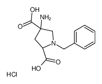 (2R,4r)-1-苄基-4-氨基-吡咯烷-2,4-二羧酸盐酸盐结构式
