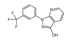 1,2-Dihydro-1-(α,α,α-trifluoro-m-tolyl)-3H-pyrazolo[3,4-b]pyridin-3-one结构式