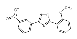 5-(2-甲氧基苯基)-3-(3-硝基苯基)-1,2,4-噁二唑结构式