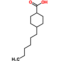 4-Hexylcyclohexanecarboxylic acid Structure