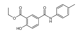 ethyl 2-hydroxy-5-[(4-methylphenyl)carbamoyl]benzoate Structure