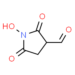 3-Pyrrolidinecarboxaldehyde, 1-hydroxy-2,5-dioxo- (9CI) Structure